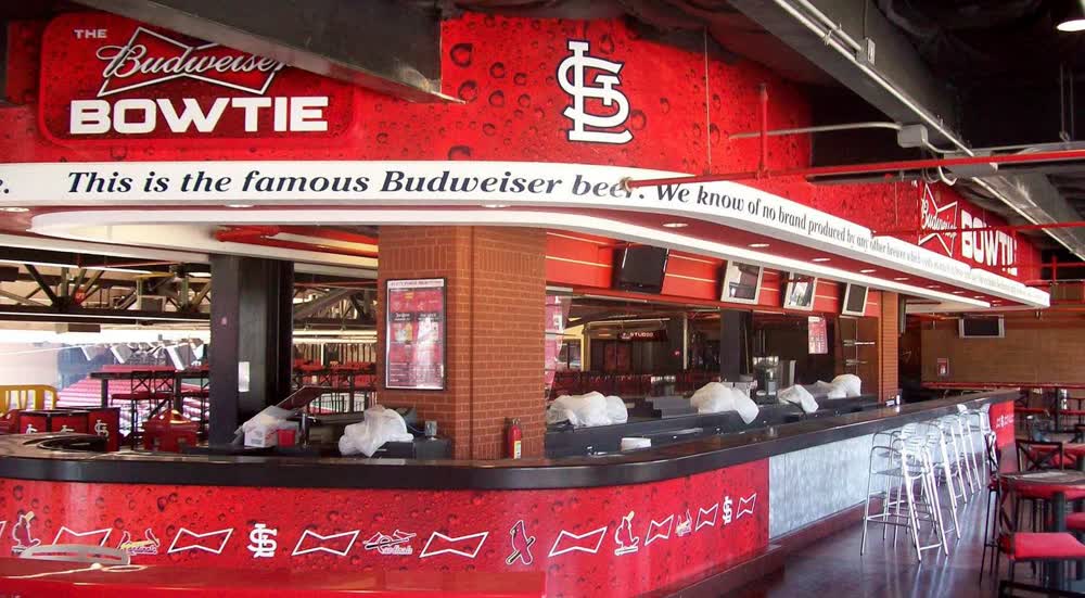 budweiser bowtie building wraps