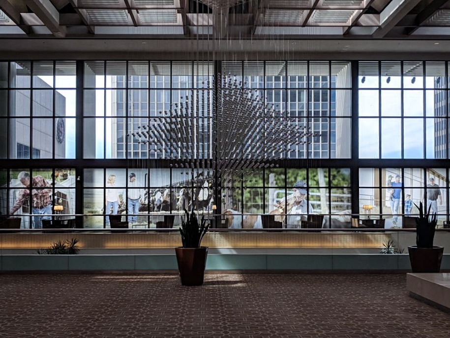 building lobby building wraps
