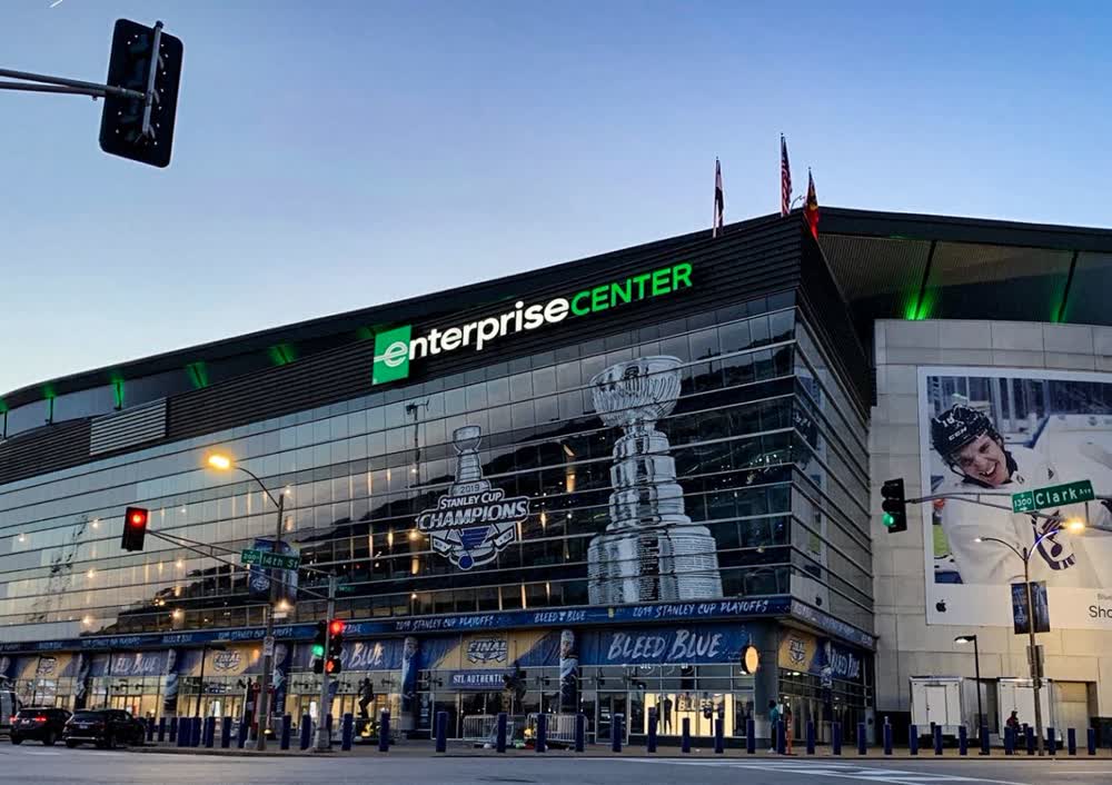 enterprise center building wraps