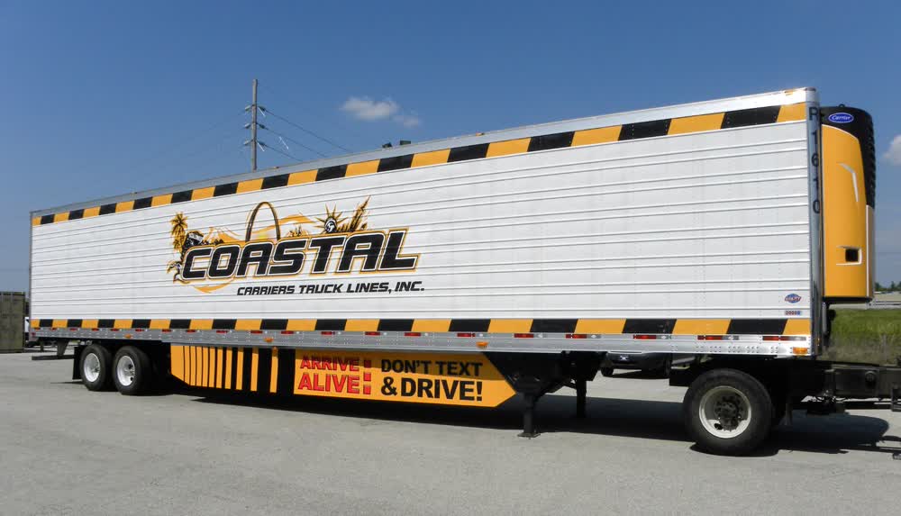 coastal carriers truck lines inc fleet graphics