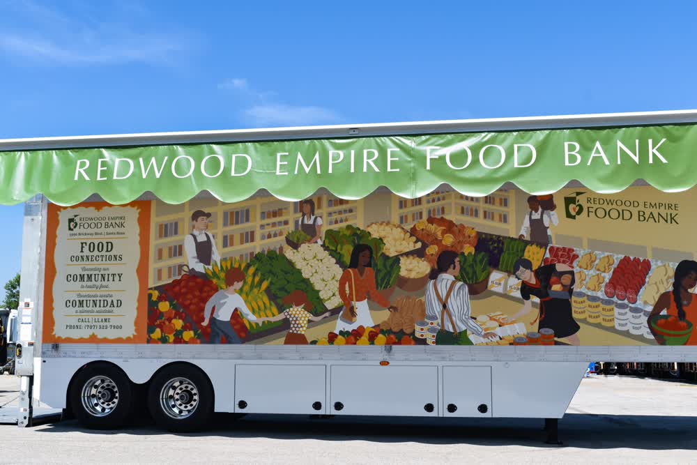 redwood empire food bank fleet graphics