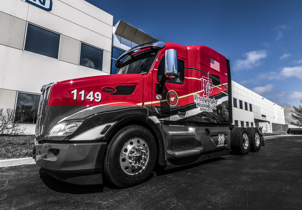 woody bogler trucking company fleet graphics
