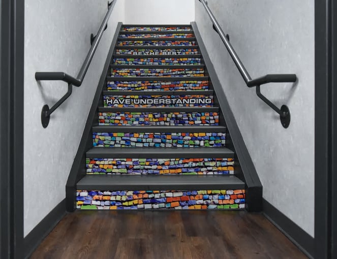 stairwell floor graphics