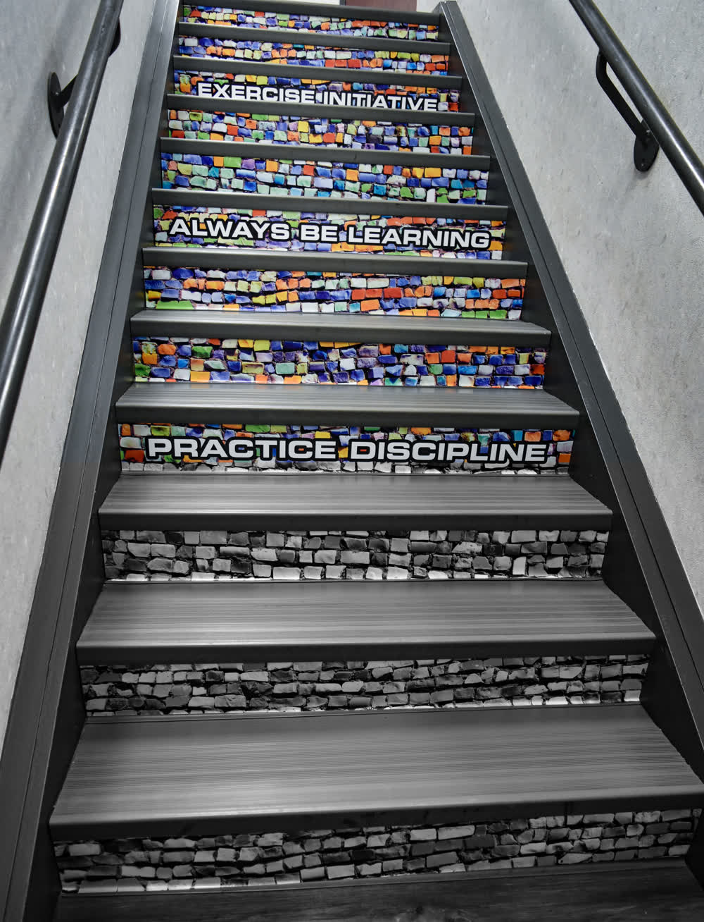 steps floor graphics