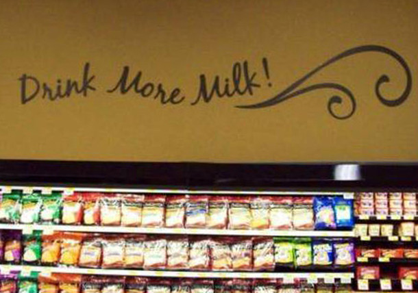 drink more milk retail graphics
