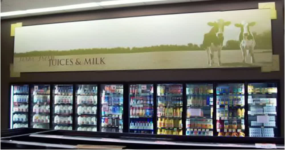 grocery store products retail graphics