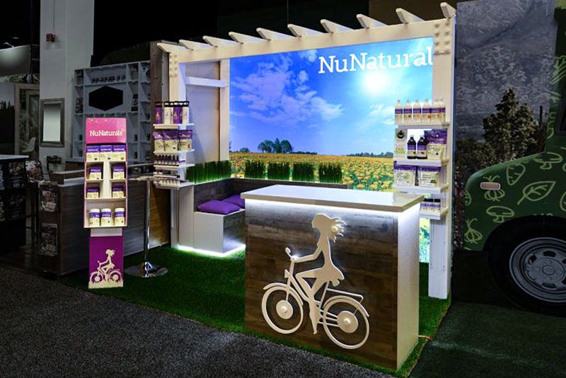 nunaturals trade show displays
