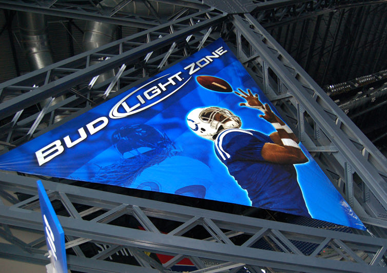 the bud light zone stadium graphics