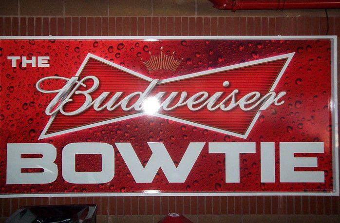 the budweiser bowtie graphics