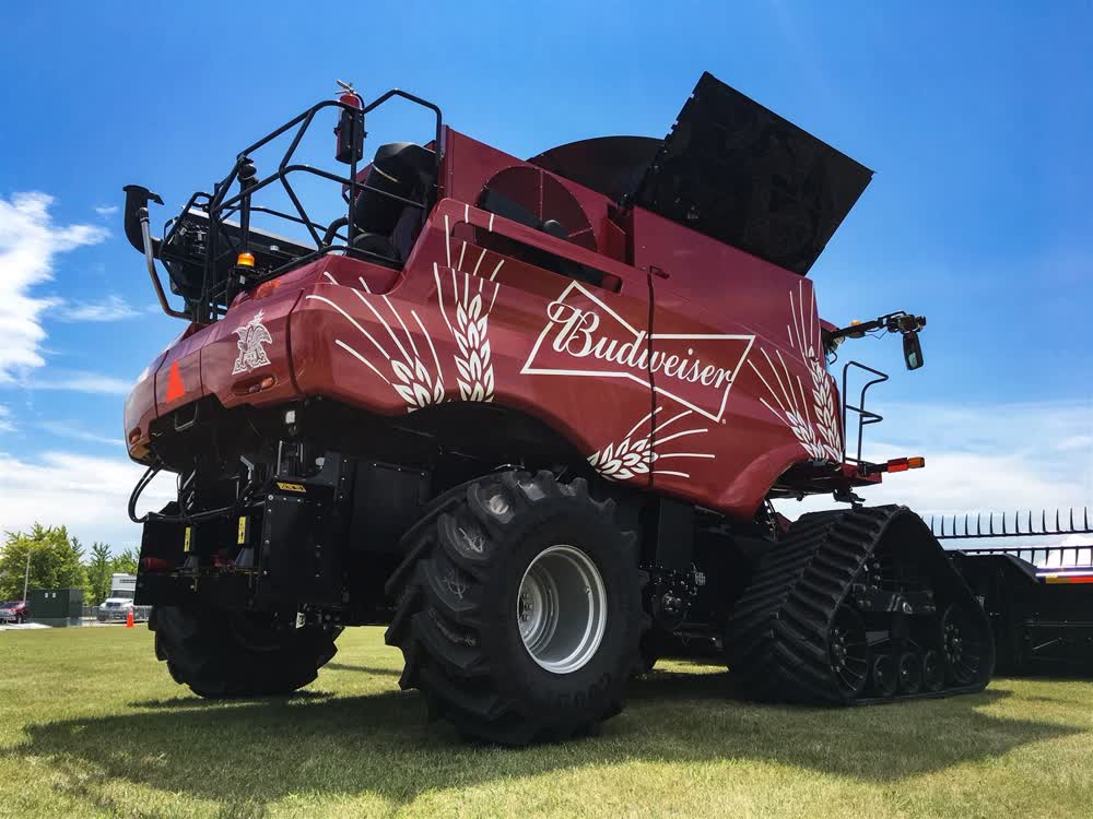 budweiser vinyl car wrap