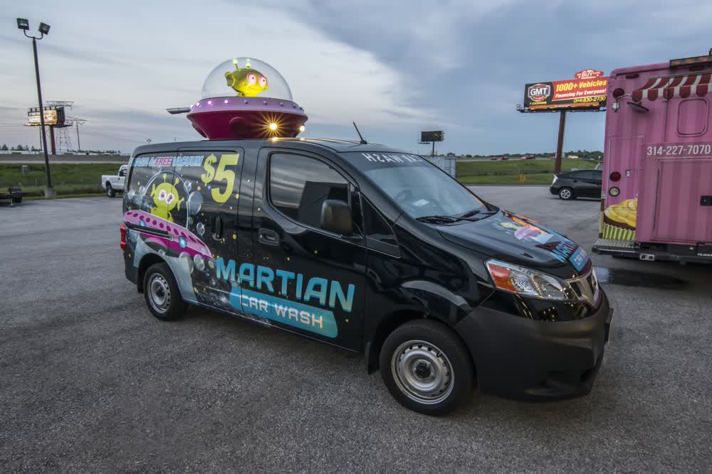 martian car wash vinyl car wrap