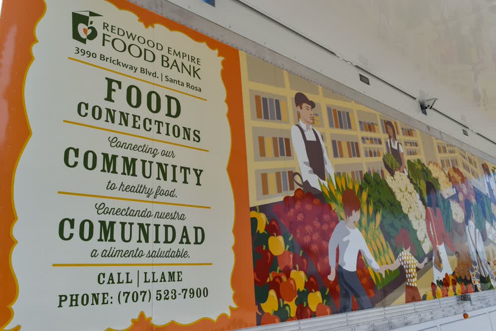 redwood empire food bank vinyl car wrap