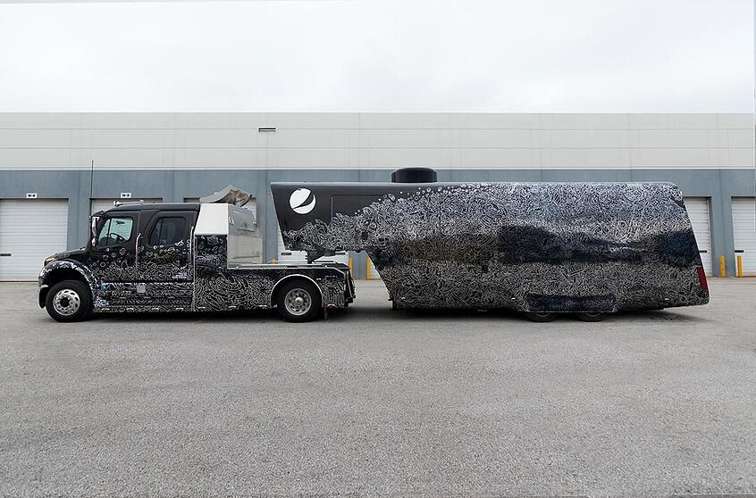 truck side vinyl car wrap