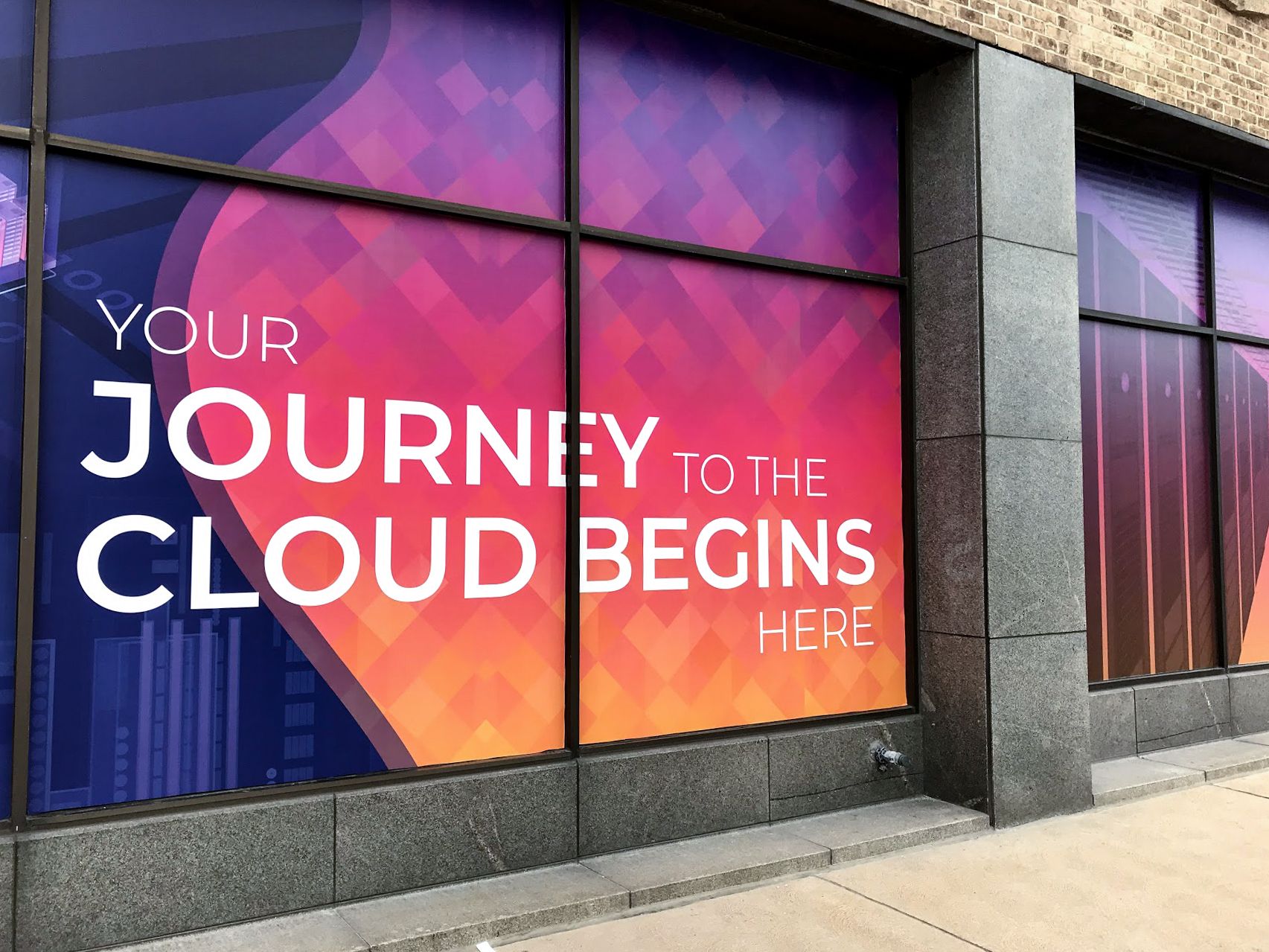 colorful window graphics