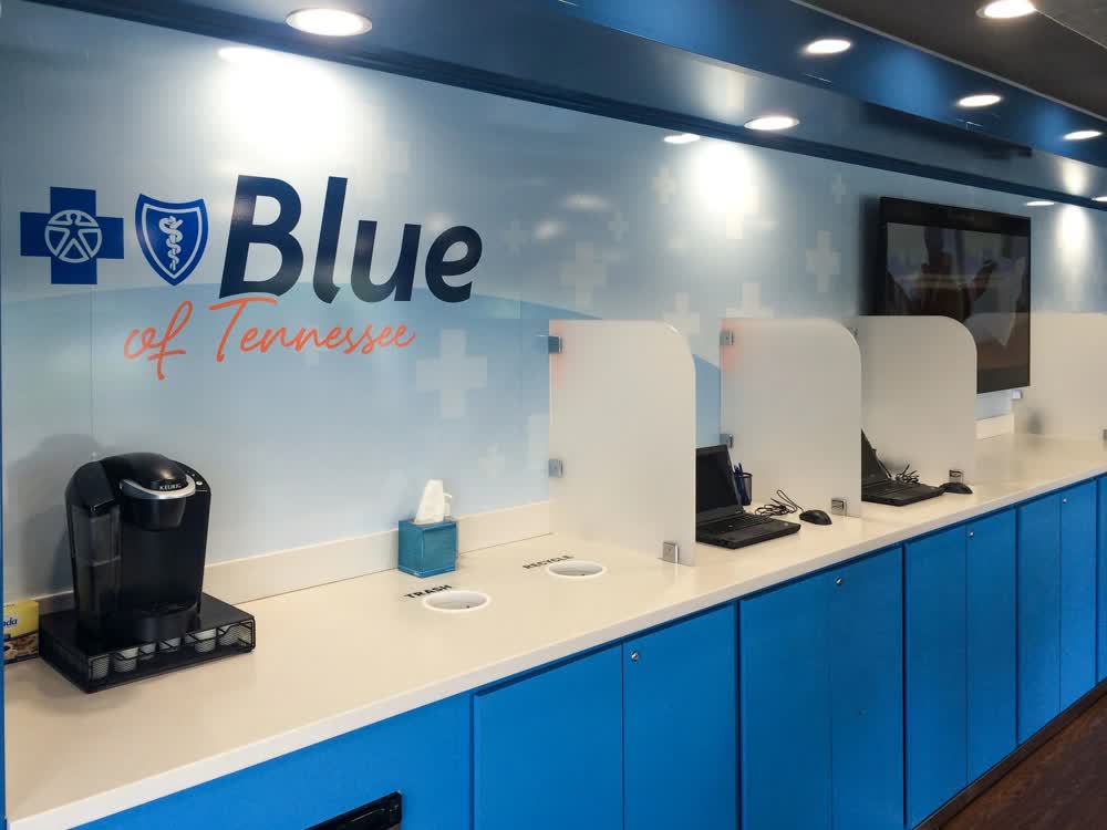blue cross blue shield of tennessee mobile command center trailer