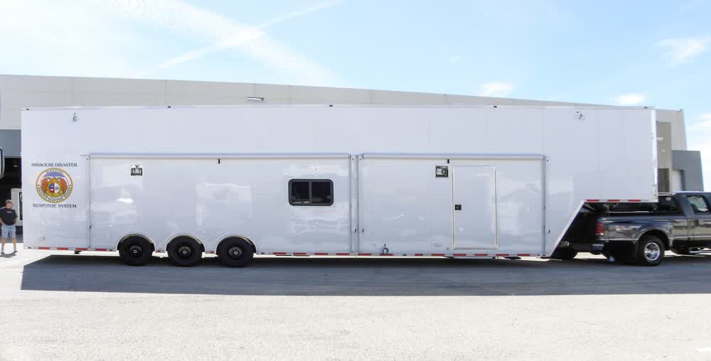 exterior mobile command center trailer