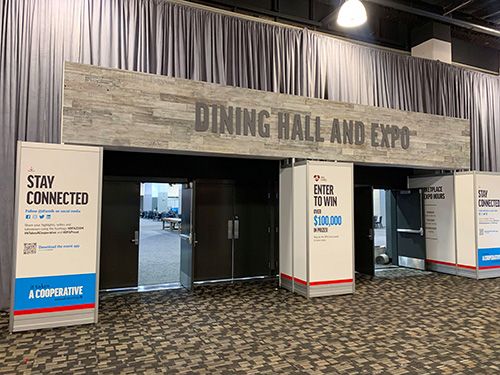 expo center interior signage