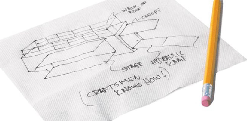 Website Vision - LoJoesketch napkin