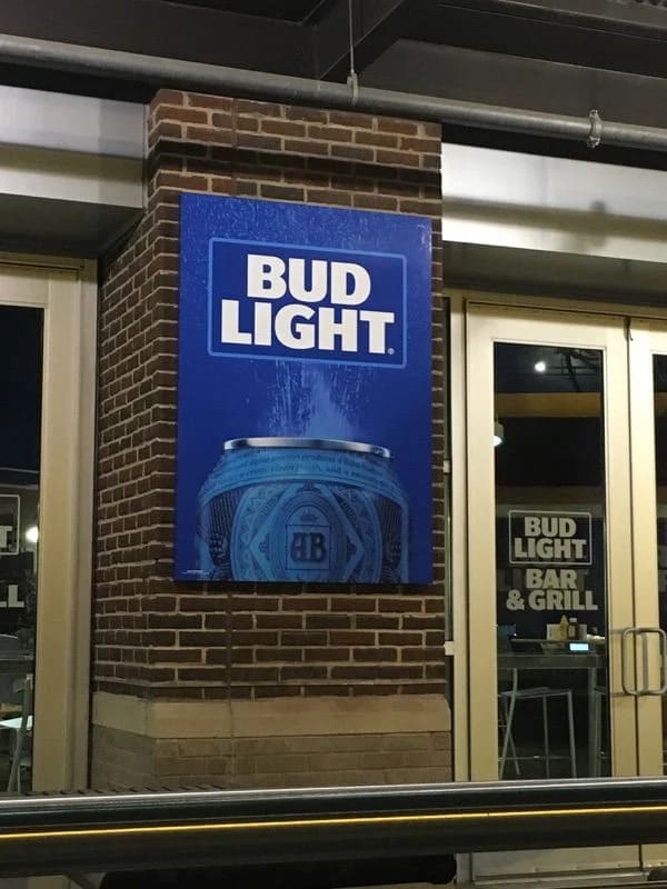 bud light custom signage