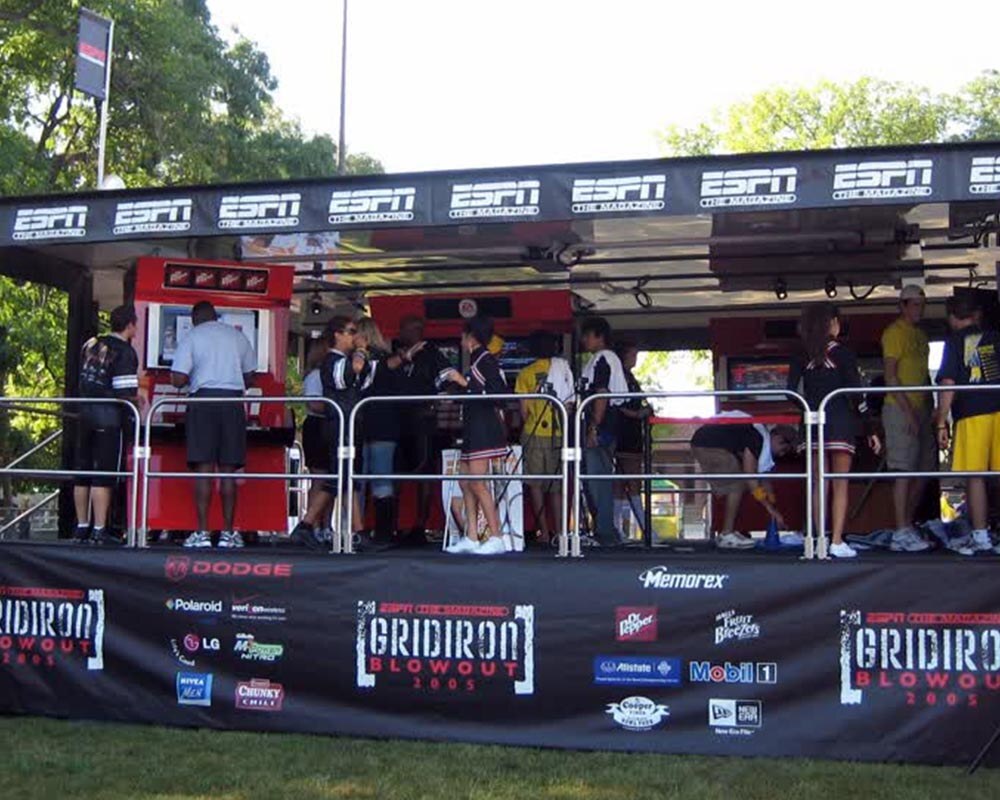 espn the magazine mobile stage trailer
