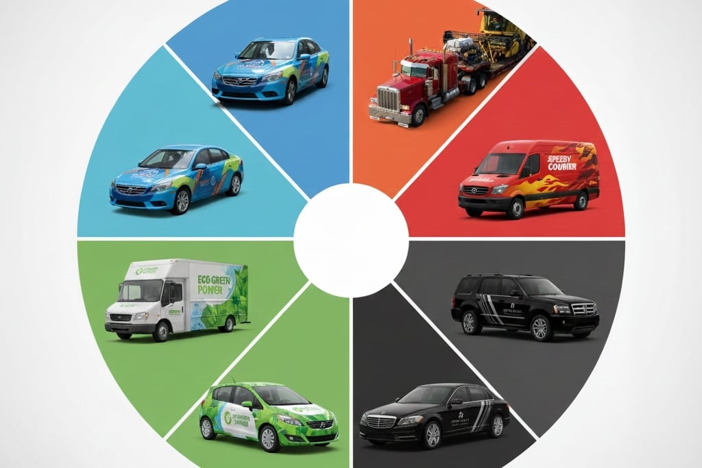 Color psychology in fleet wraps with examples of brand-aligned colors