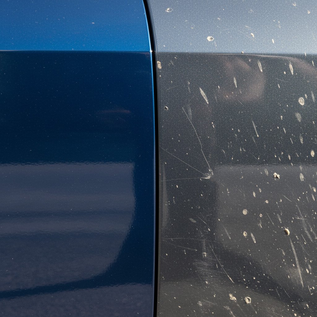 Wrapped fleet vehicles withstanding snow, sun, and road salt, demonstrating weatherproof protection for long-term paint preservation.