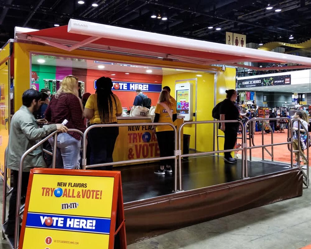 m&ms mobile stage trailer