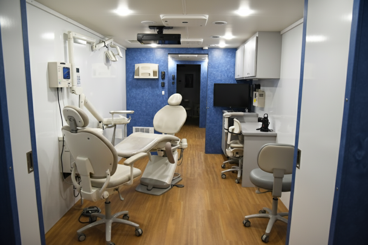 mobile medical vehicle interior