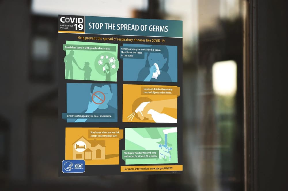 store covid-19 prevention signage