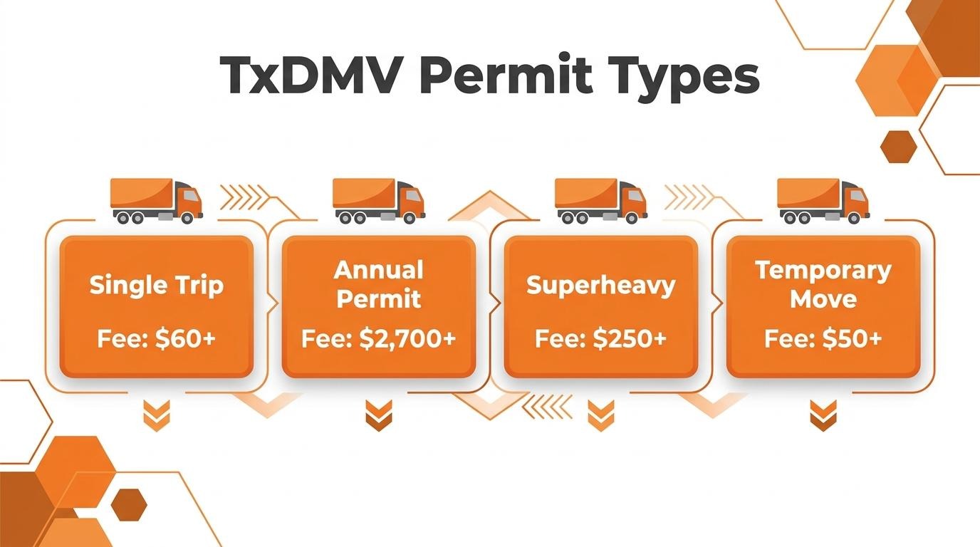 inforgraphic of TxDMV Permit Types