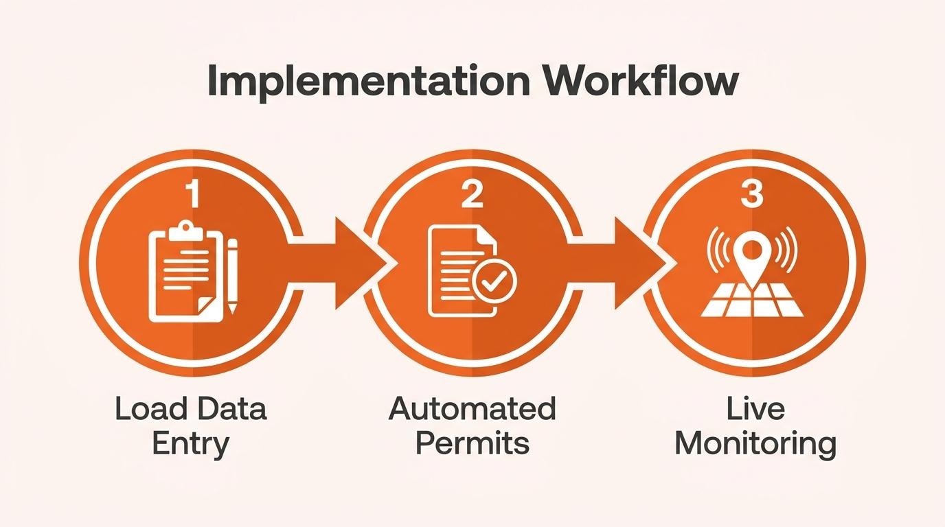 infographic of implementation workflow
