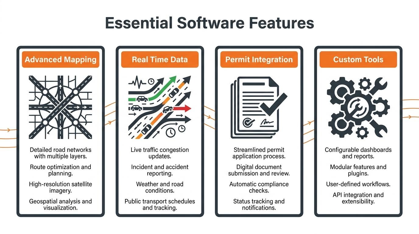 infographic of essential software features