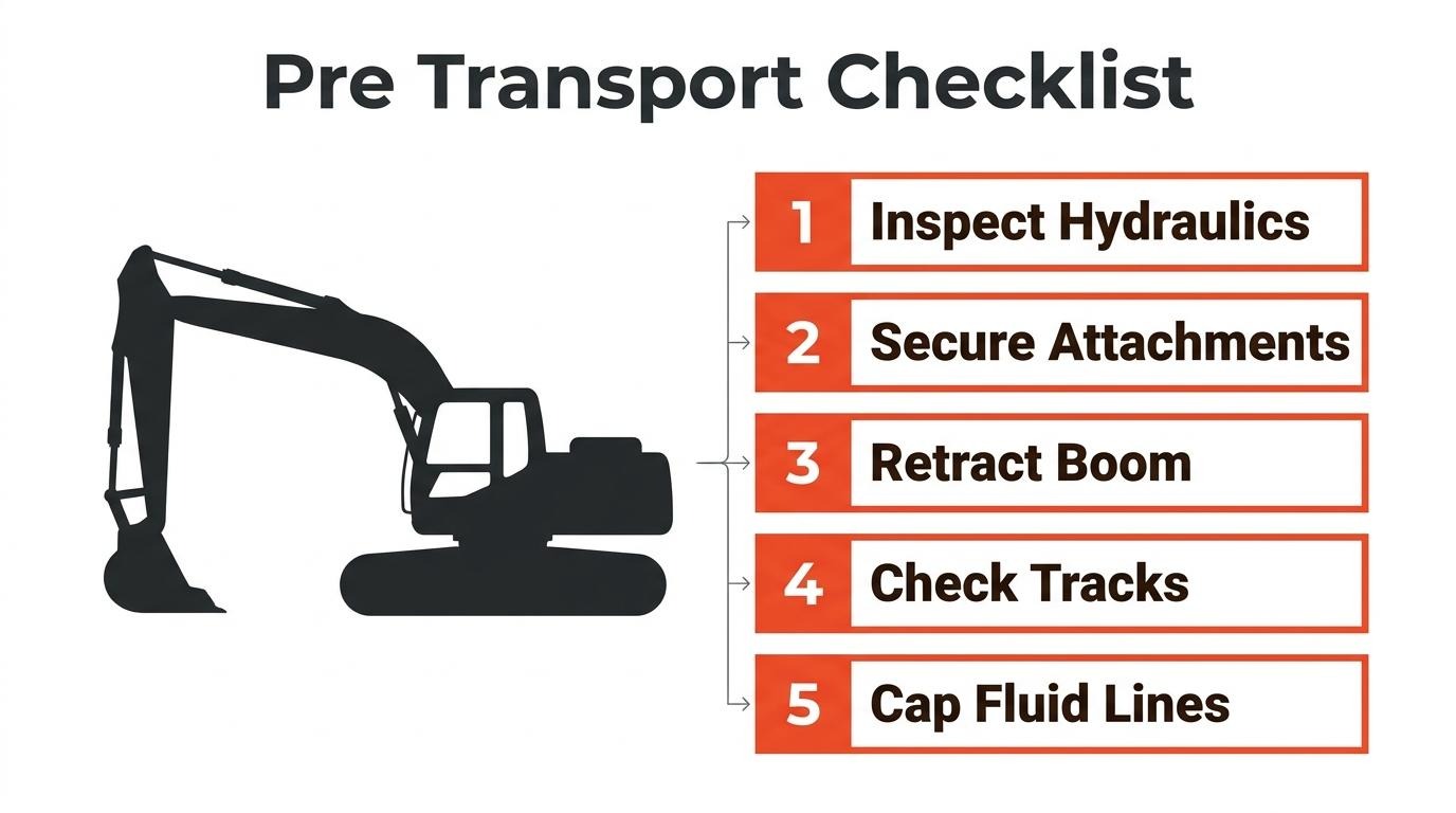 infographic of pre transport checklist