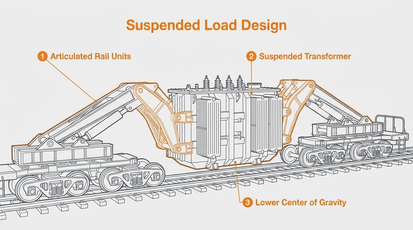 infographic of suspended load design