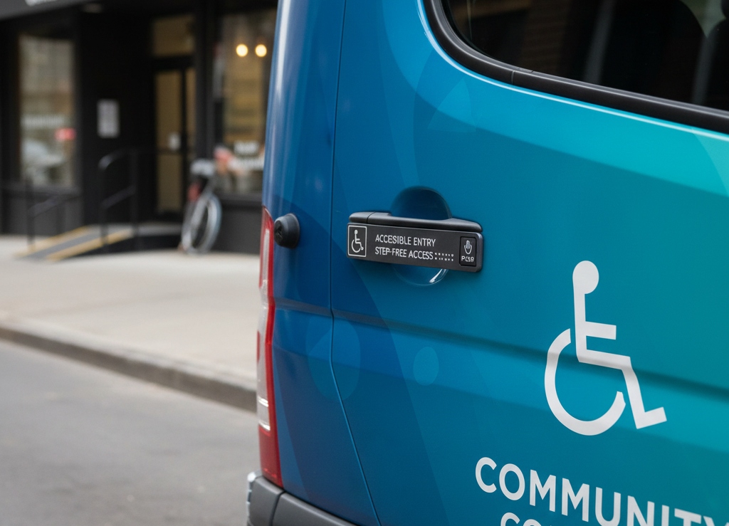 ADA Signage Integration in Fleet Vehicles