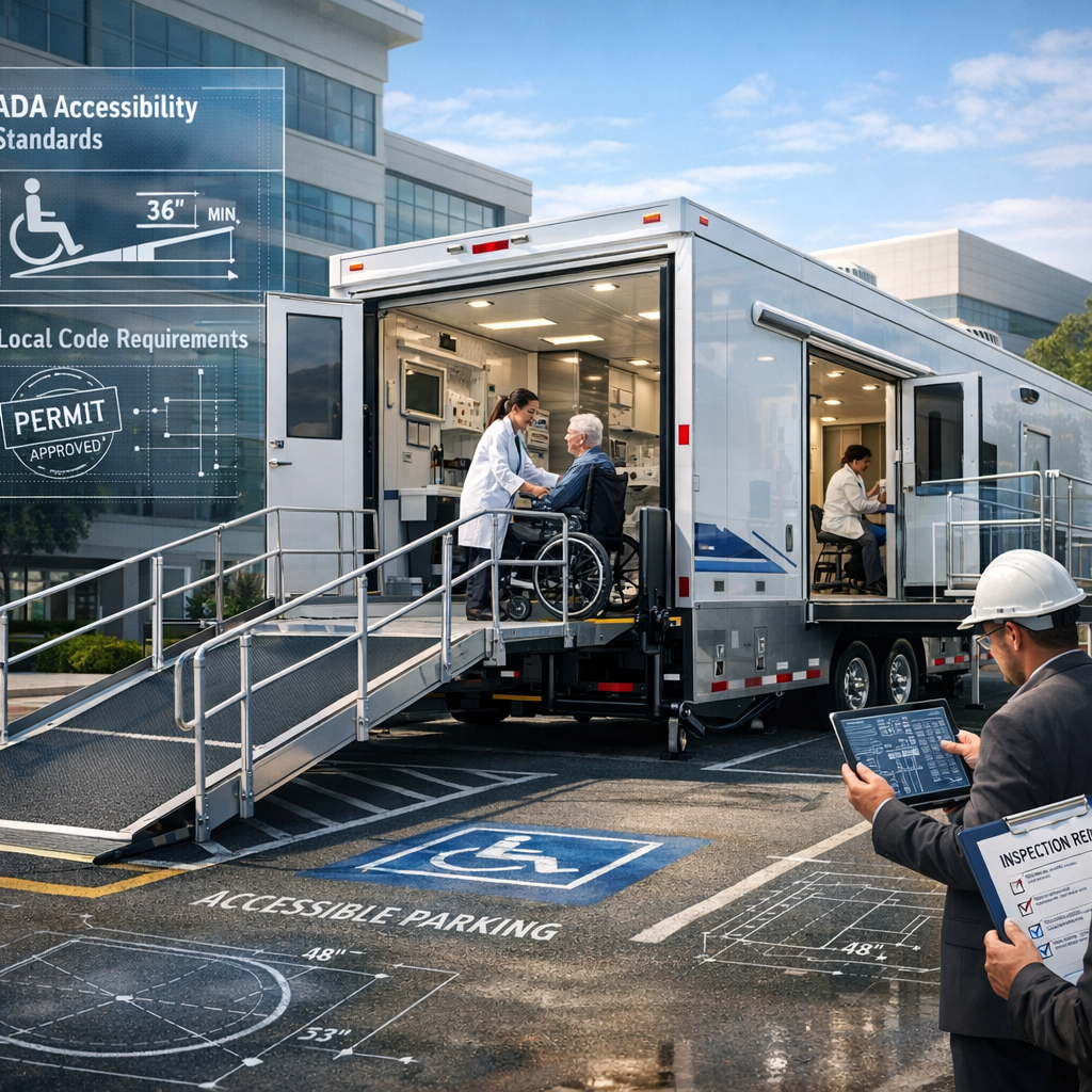 How Do ADA and Local Standards Differ for Medical Trailers?