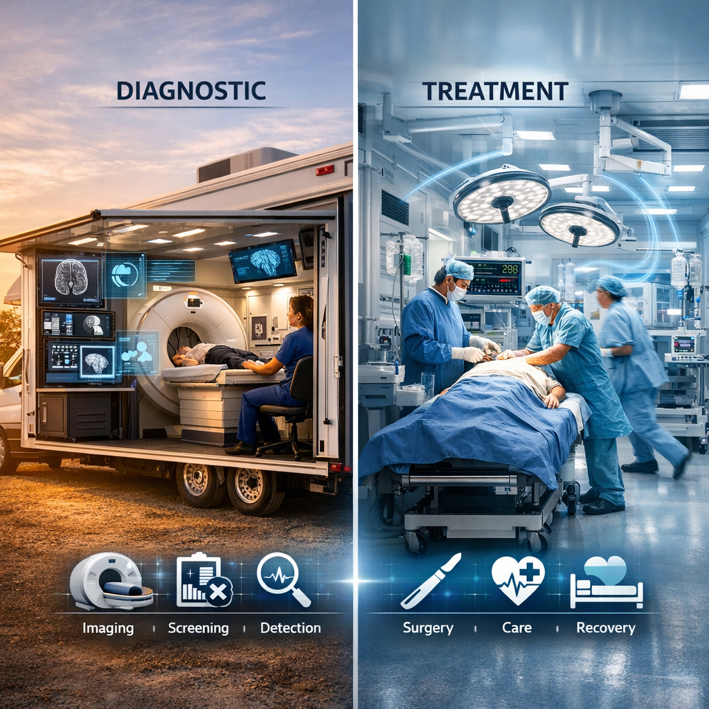 What Are the Key Differences Between Diagnostic and Treatment Medical Trailers?