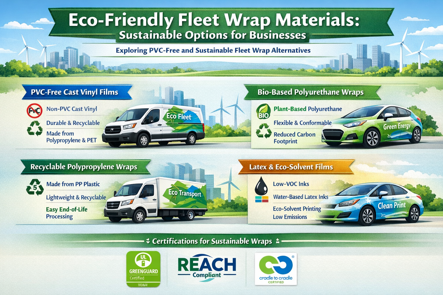 Eco-Friendly Fleet Wrap Materials: Sustainable Options for Businesses