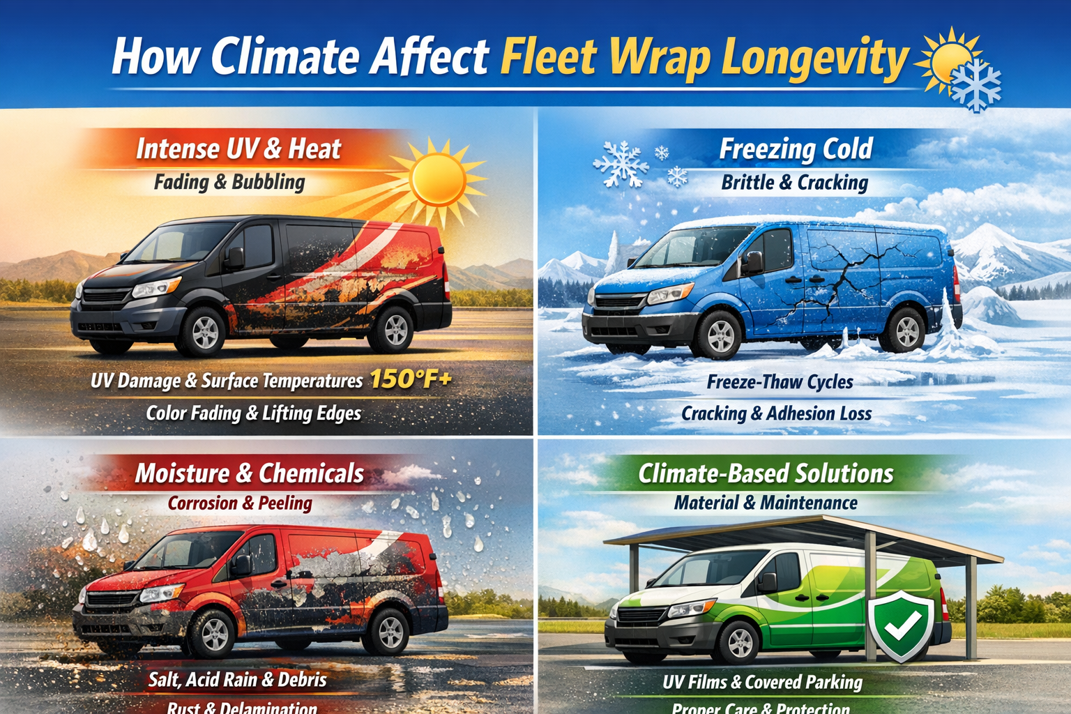 How Climate Affect Fleet Wrap Longevity: Completed Guide