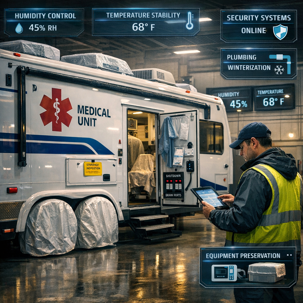 How Should You Store Medical Trailers?