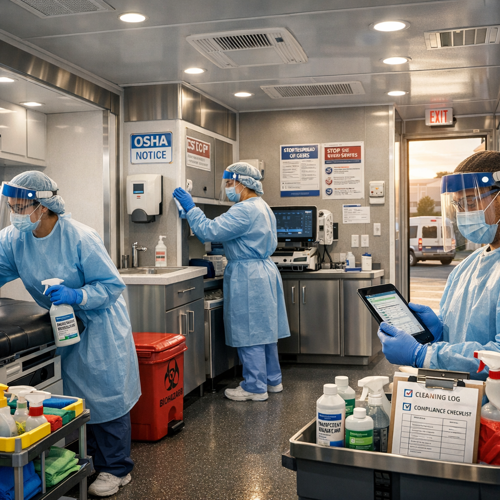 How Do You Properly Clean a Medical Trailer?