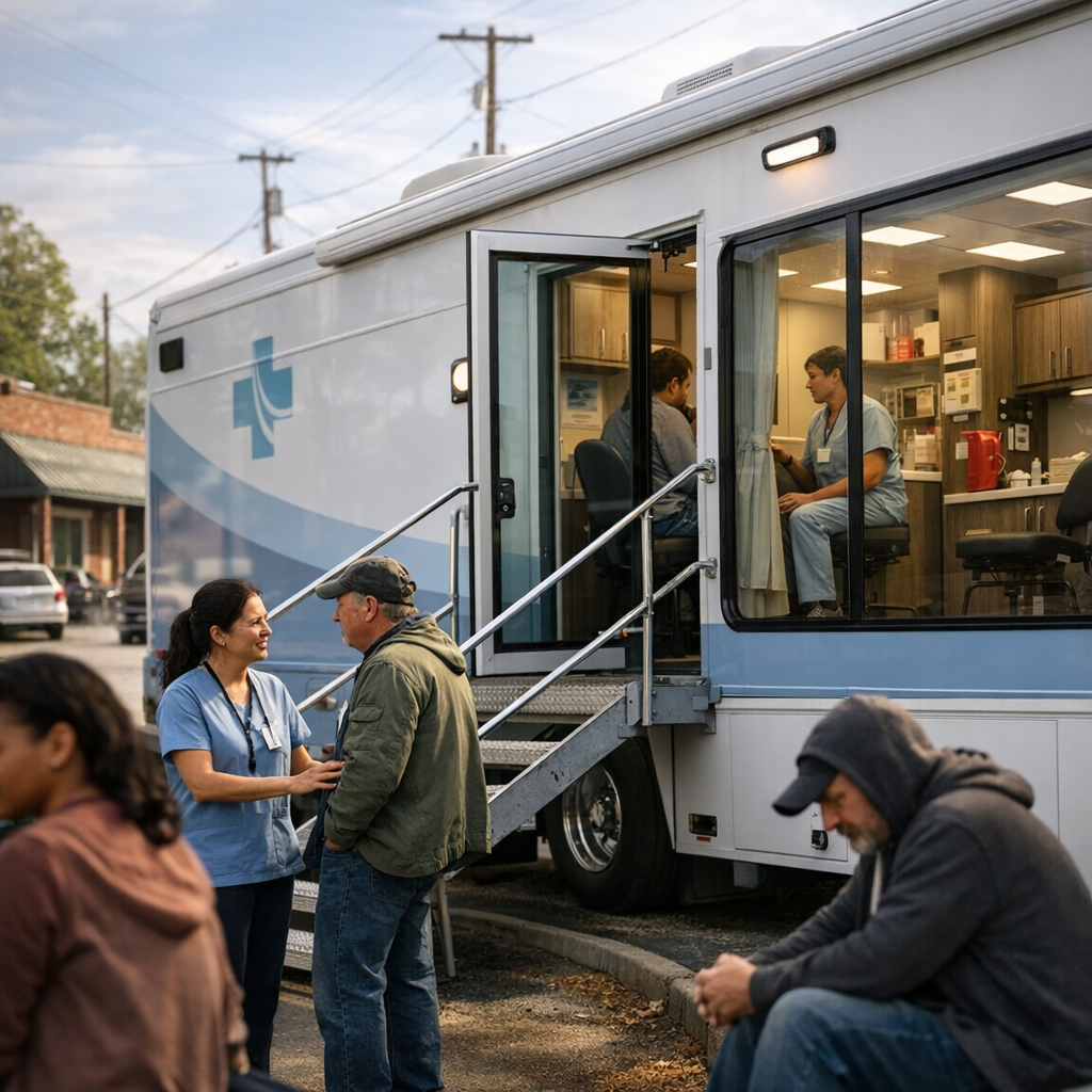 What Are Mobile Substance Abuse Treatment Vehicles for MAT Clinic Opioid Crisis Response?