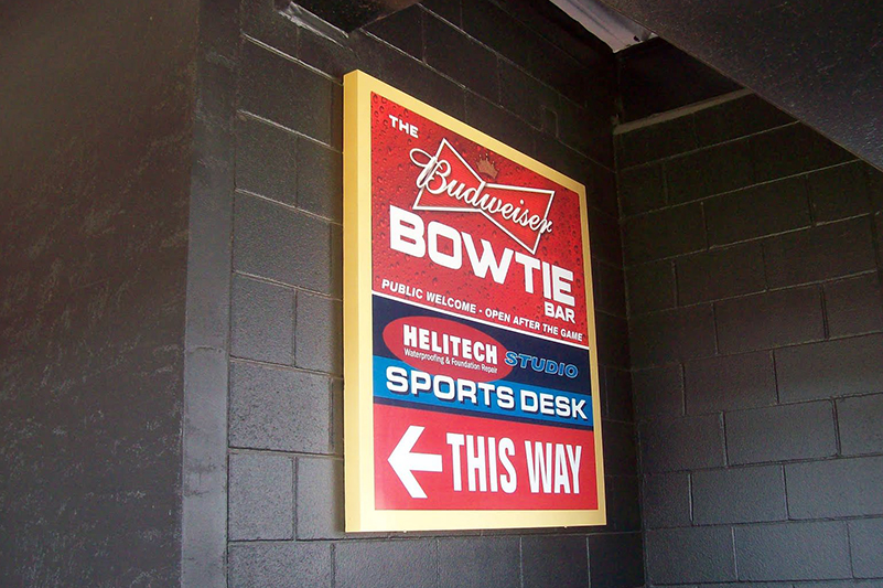 Bud Wayfinding sign