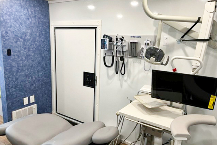 Compass Dental Trailer Interior