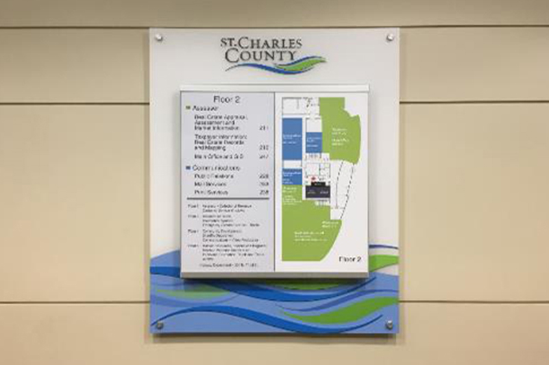 SCC wayfinding sign