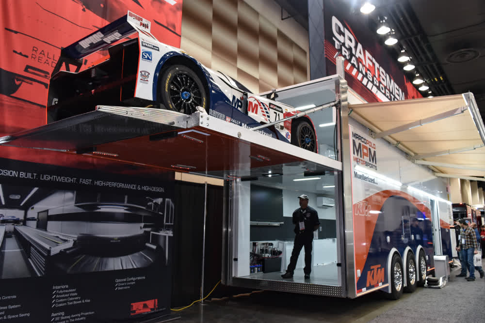 marco polo motorsports race car trailer