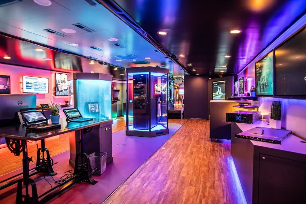 destination dell spfstudios mobile showroom trailer truck