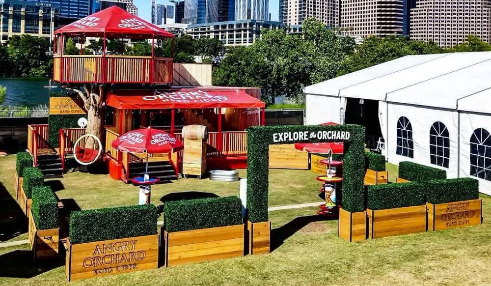 angry orchard event promotional vehicles trailers