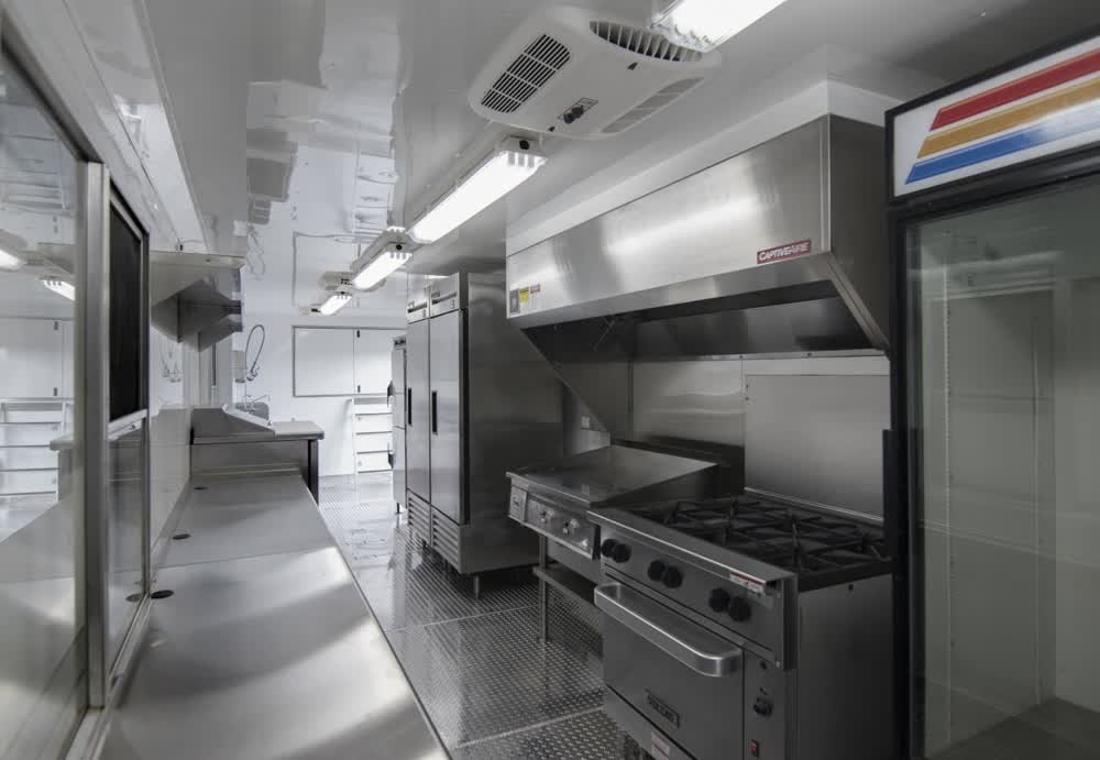 captive kitchen commercial mobile kitchen trailer truck
