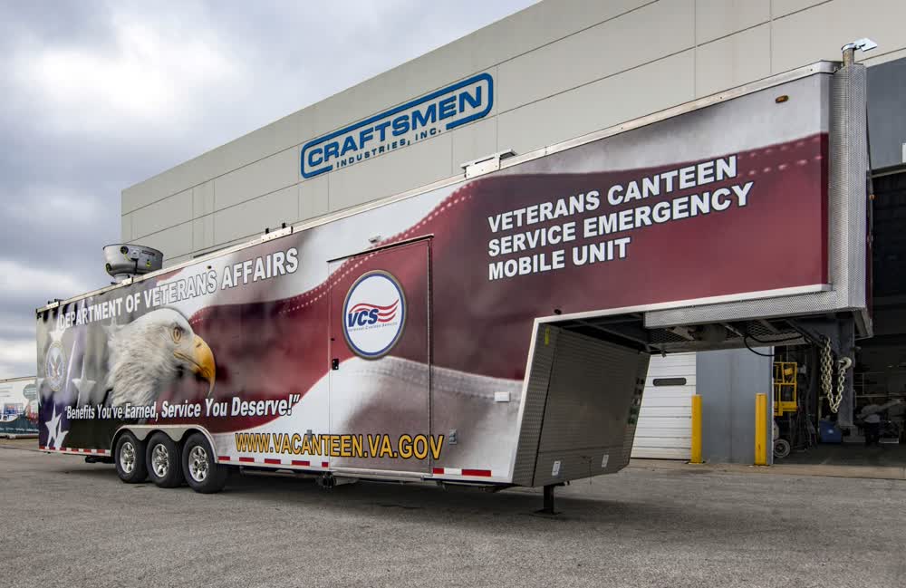 veterans canteen commercial mobile kitchen trailer truck